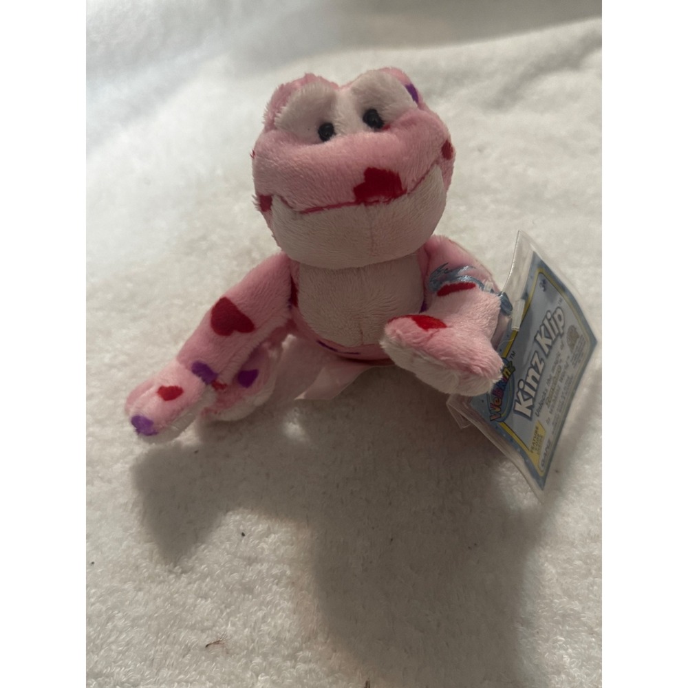 Ganz Webkinz Kinz Klip Love Frog Pink Heart Plush Keychain WE000402 NWT
